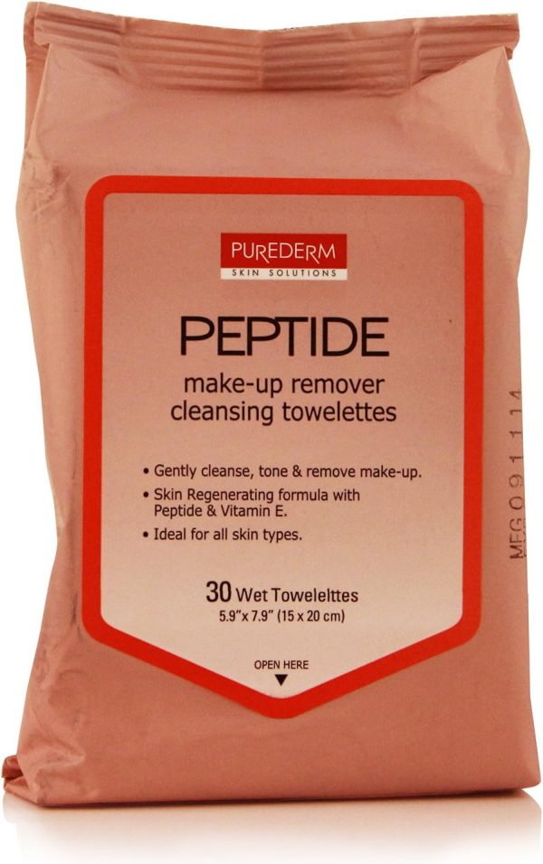 Purederm Peptida Make Up Remover Facial Towelettes