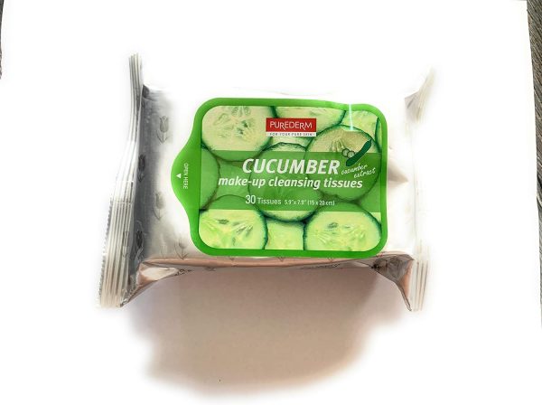Purederm Natural Make-up Cleansing Tissues 'Cucumber' 30 Tissues - Pack of 1