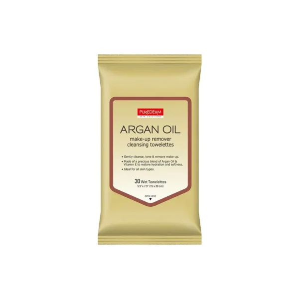 Purederm Argan Oil Make Up Remover Facial Towelettes