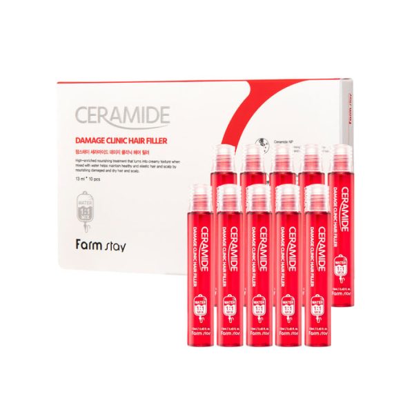 Farmstay Ceramide Damage Clinic Hair Filler 1box (10 pieces)